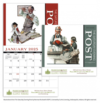 The Saturday Evening Post Appointment Wall Calendar - Stapled